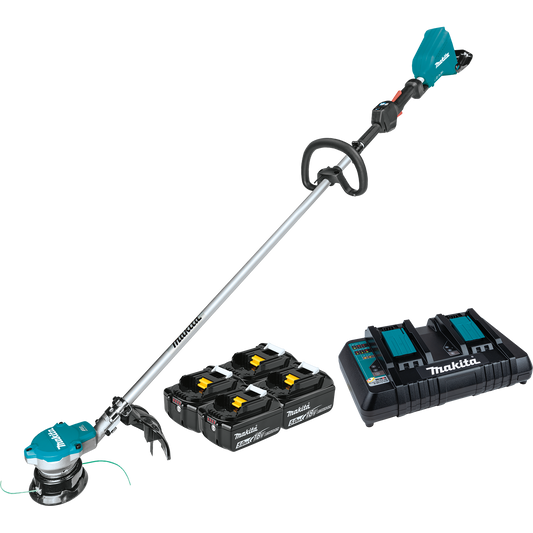 Makita XRU15PT1 36V (18V X2) LXTÂ® Brushless String Trimmer Kit with 4 Batteries (5.0Ah)
