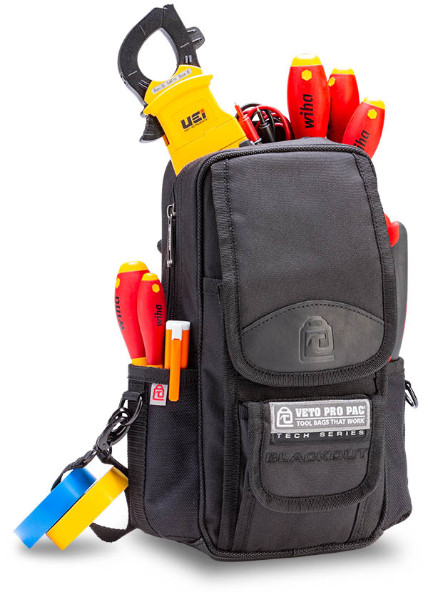 Veto Pro Pac MB2 BLACKOUT - Tall Meter Bag, All-black Blackout finish