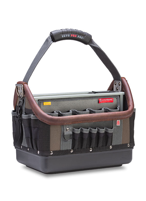 Veto Pro Pac TECH OT-LC - Large Open Top Tech Tool Bag, V-SWAP panel system