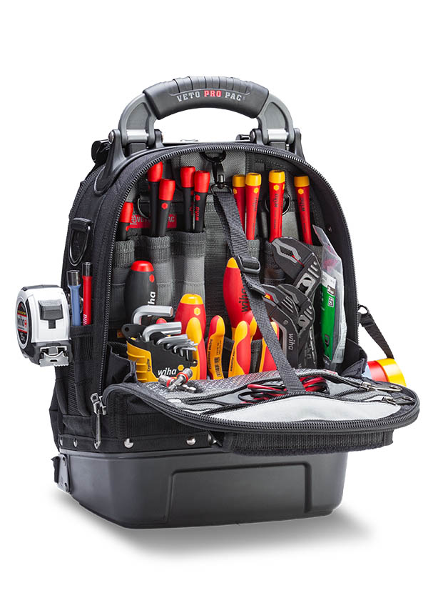 Veto Pro Pac TECH PAC MC BLACKOUT - Compact Backpack Tool Bag, Waterproof base