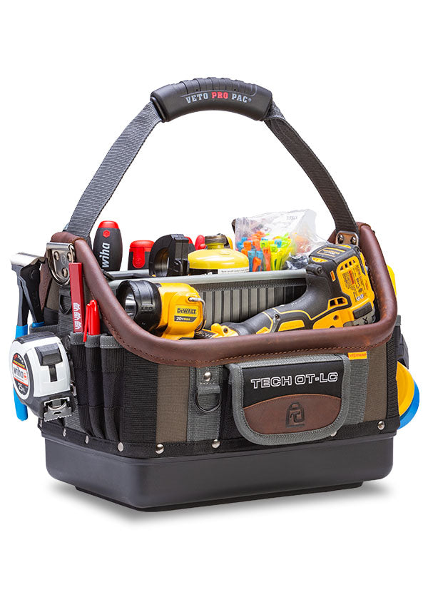 Veto Pro Pac TECH OT-LC - Large Open Top Tech Tool Bag, V-SWAP panel system