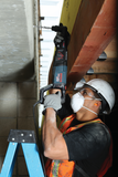 Bosch, RHA-50, Right Angle Attachment, 4.5 in; 2.5 in Diameter, 90 degrees; Rotates 360 degrees, Compatible with SDS-plus