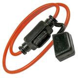Pico 0965PT ATM/Mini Fuse Holder With Dust Cap 16ga Orange Wire 10 AMP (No Fuse)  1/pk