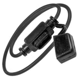 Pico 0967PT ATM/Mini Fuse Holder With Dust Cap 12ga Black Wire 30 AMP (No Fuse)   1/pk
