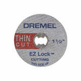Bosch, EZ409, Cut-Off Wheel, 1-1/2 in; Aluminum Oxide, 1/8 in Arbor, Set of 5