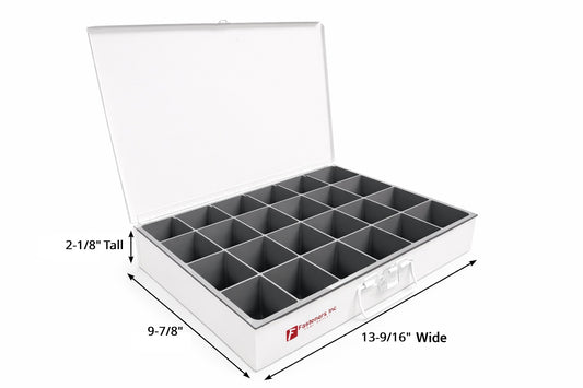24 Hole Metal Drawer  Compatible With Slide rack White Or Grey  (13-3/8"x9-1/4"x2")