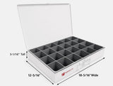 Large 24 Hole Metal Drawer Compatible With Slide Rack White DURHAM # 102-95