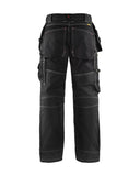 Blaklader Men's X1600 Cotton Durable Work Pants with Cordura Reinforced Pockets Black