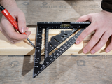 Johnson Level and Tool 7-1/4" Johnny Square MACH-1 Smart Mark Rafter Square with Level Vial