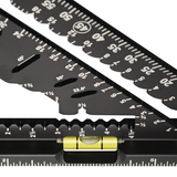 Johnson Level and Tool 7-1/4" Johnny Square MACH-1 Smart Mark Rafter Square with Level Vial