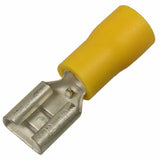 Pico 1955KT 12-10 AWG Flared Vinyl Insl Tin-Plated Brass Butted Seam .250" Female 15/pk