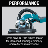 Makita XLS01T Makita XLS01T 18V LXTÂ® Lithiumâ€‘Ion Brushless Cordless Drywall Sander Kit, AWSÂ® Capable (5.0Ah)