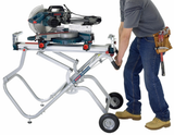 Bosch, T4B, Miter Saw Stand, 300 lbs Capacity, Steel, Adjustable Out Feed 12 in, Material Support 18 ft