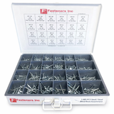 1,001 PCS Steel Blind Dome Head Pop Rivet Assortment Kit