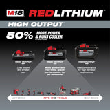 Milwaukee Tool, 48-11-1865, Battery Pack, 18V, 6.0 Ah, Lithium-Ion, M18 Compatibility