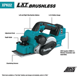 18V LXT® Lithium‑Ion Brushless Cordless 3‑1/4" Planer, AWS® Capable, Tool Only