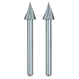 Bosch, 125, High Speed Cutter, 1/4 in, 1.5 in, 0.125 in Shank Diameter, 2 Pack, High Speed Steel