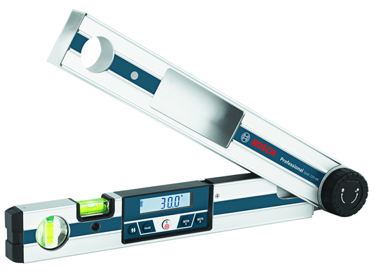Bosch, GAM 220 MF, Digital Angle Finder, 0° – 220°, ±0.1°, 16 in Leg Length, Aluminum, Illuminated Display