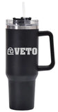 Veto Pro Pac 40 OZ BLACK TUMBLER WITH HANDLE - Drinkware