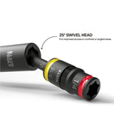 Klein Tools 32982 Impact Flip Socket With Swivel Adapter, 3-Piece