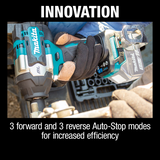 Makita XWT18Z 18V LXTÂ® Lithiumâ€‘Ion Brushless Cordless 4â€‘Speed Midâ€‘Torque 1/2" Sq. Drive Impact Wrench w/ Detent Anvil, Tool Only