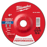 Milwaukee 49-94-0923 6" x 1/8" x 7/8" Performance+ Dual Metal Cut & Grind Wheel - Type 27