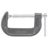 Vulcan Tools C-Clamp, 4 in Max Opening Size, 1-3/4 in D Throat, Steel Body, Gray Body