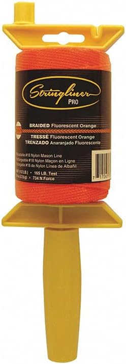 US Tape 25459 StringlinerÂ® PRO BRAIDED FL. ORANGE 500'