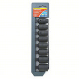 Cresent CIMS0N 8 Piece 1/2" Drive 6 Point Standard Impact SAE Socket Set