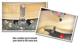 Amana Tool - 45470 Carbide Tipped Straight Plunge 5/8 Dia x 3/4 x 1/4" Shank with Uppe