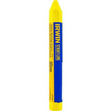 IRWIN, 66406, Lumber Crayon, 0.560 in x 4.750 in, Waterproof, Non-toxic, Yellow