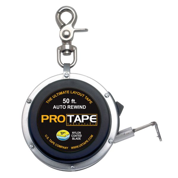 US Tape 45422 3/8" x 50'/15m; Black Aluminum case; 8ths/cm - image 1