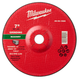 Milwaukee 49-94-1965 7" x 1/4" x 7/8" Masonry Grinding Wheel - Type 27