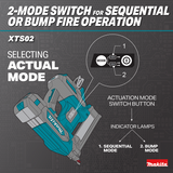 Makita XTS02Z 18V LXT® Lithium‑Ion Brushless Cordless 1/4” Narrow Crown Stapler, 18 Ga., Tool Only