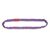 LIFT-ALL Round Sling: 4 ft Sling, 2,600 lb Vertical Hitch Capacity, Purple Color