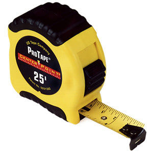 US Tape 50035 1" x 25' CenterPoint Tape; yellow case - image 1
