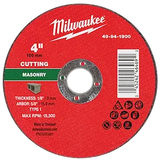 Milwaukee 49-94-1900 4" x 1/8" x 5/8" Masonry Cut Off Wheel - Type 1