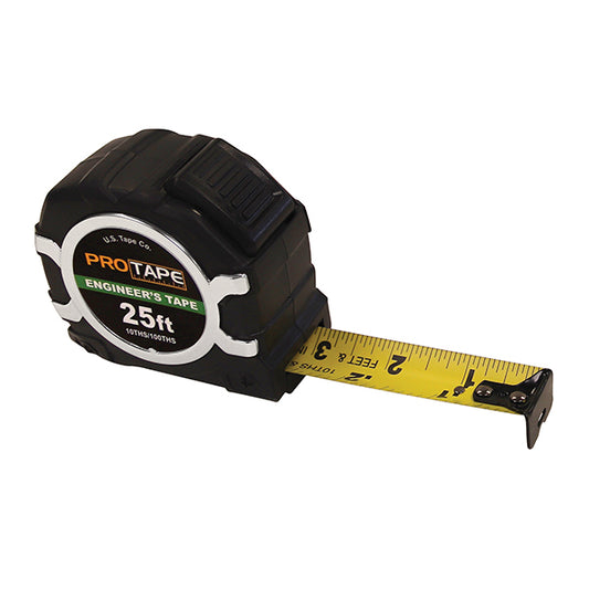 US Tape 51625 1" X 25' ENGINEERS scale Nyl Coated blade w/push button lock - image 1