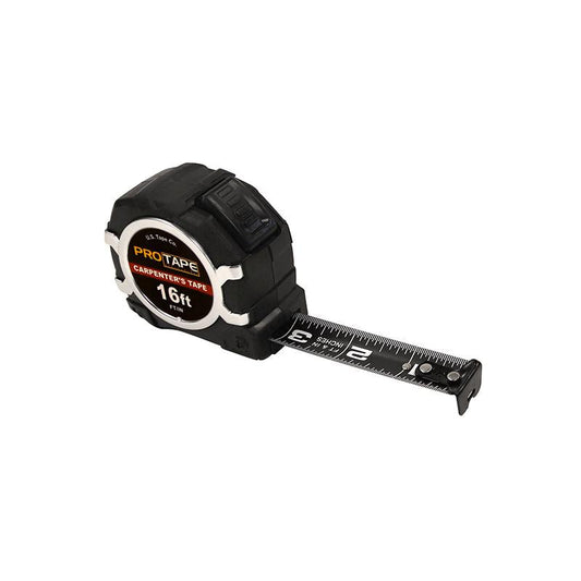 US Tape 51716 3/4" X 16' DS Nyl Coated Hi-contrast BLK blade w/push button lock - image 1
