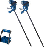Kreg KMA3000 Panel Carrier - Easily Carry Plywood Boards & Large Panels - Ergonomic Grip - Woodworking Tools & Accessories with (2) KVGC24-24" Versagrip Clamps