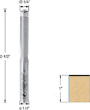 Amana Tool - 47092 Carbide Tipped Flush Trim 1/4 Dia x 1" 4 Shank