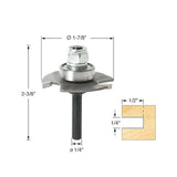 Amana Tool - 53410 Slotting Cutter Assembly 3 Wing x 1-7/8 Dia x 1/4 Shank