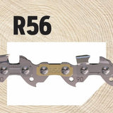 Oregon R56 AdvanceCut Chainsaw Chain for 16-Inch Bar -56 Drive Links – low-kickback chain fits Greenworks, Makita, EGO, DeWalt and more