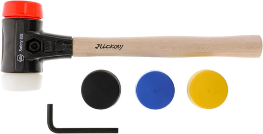 Wiha 83256 Malleable Cast Iron Split Head Mallet Set, 7 Piece