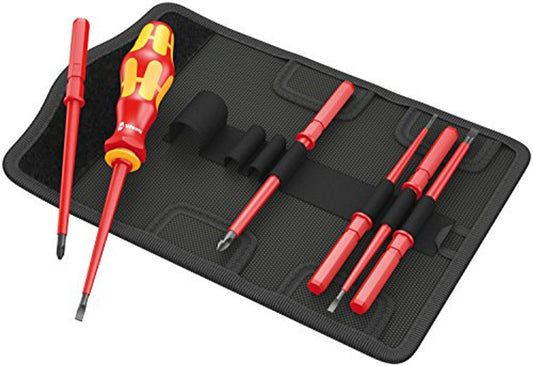 Wera Tools 05003470001 KK VDE 60I/7 Insulated Interchangeable Blade Pouch Set