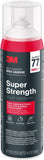3M Super 77 77-NAT Multi-Surface Adhesive, Liquid, Solvent, White, 14.1 oz Aerosol Can