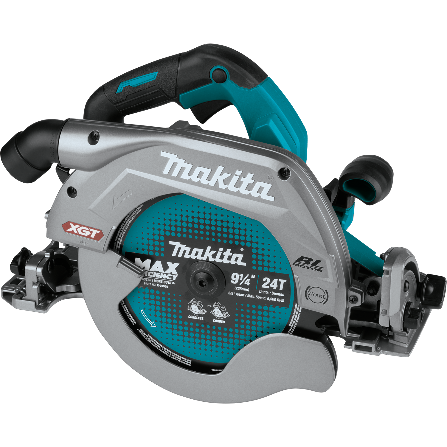 Makita GSH03Z 40V max XGT Brushless 9-1/4 in. Circular Saw with Guide Rail Compatible Base