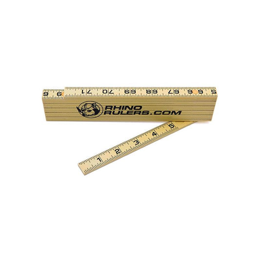 US Tape 55160 5/8" x 6' Carp with 6" sliding extension; 16ths front and back - image 1