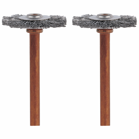 Bosch, 530-02, Polishing Brush, Stainless Steel, 3/4 in, 2 Pack