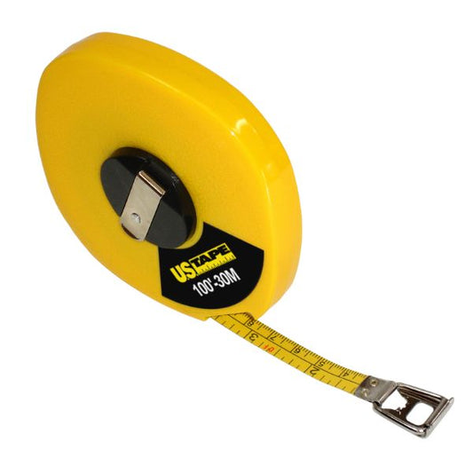 US Tape 58630 3/8" x 100'; 8ths; yellow case - image 1